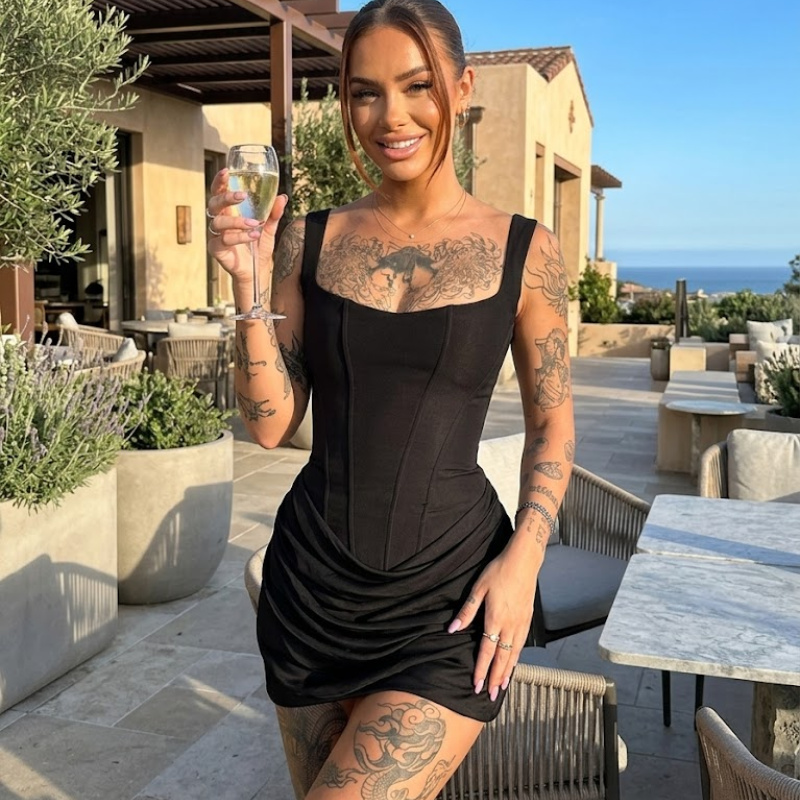 Women's Corset Bodycon Dress Mini