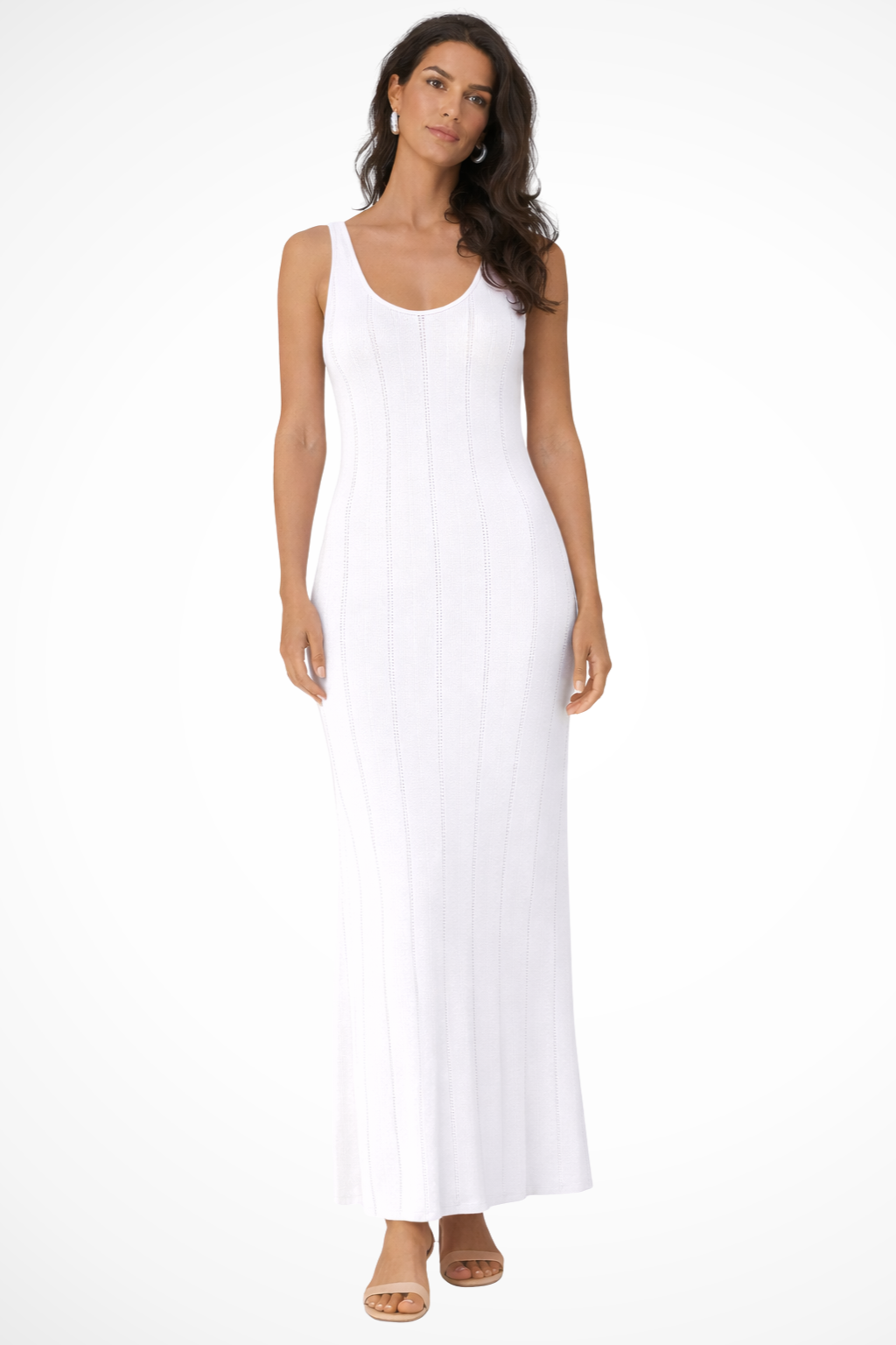 Women's Deep V Neck Sleeveless Dress Maxi