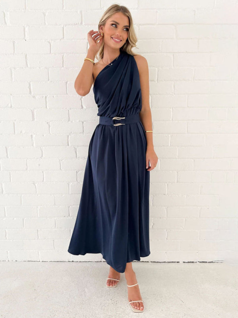 Women's Halter Neck Backless Dress Maxi