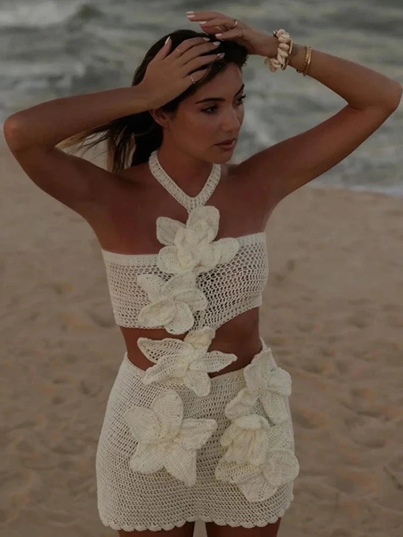 Women's Halter Neck Cut Out Dress Mini