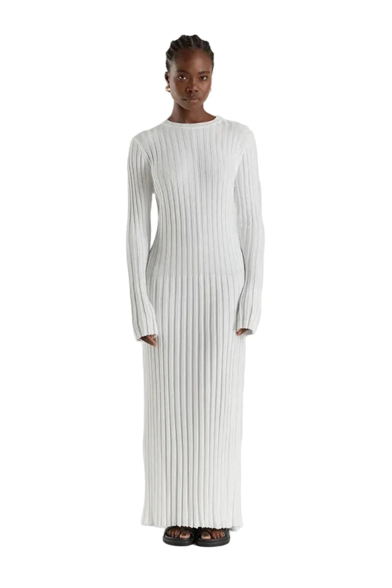 Women's Knit Long Sleeve Dress Maxi