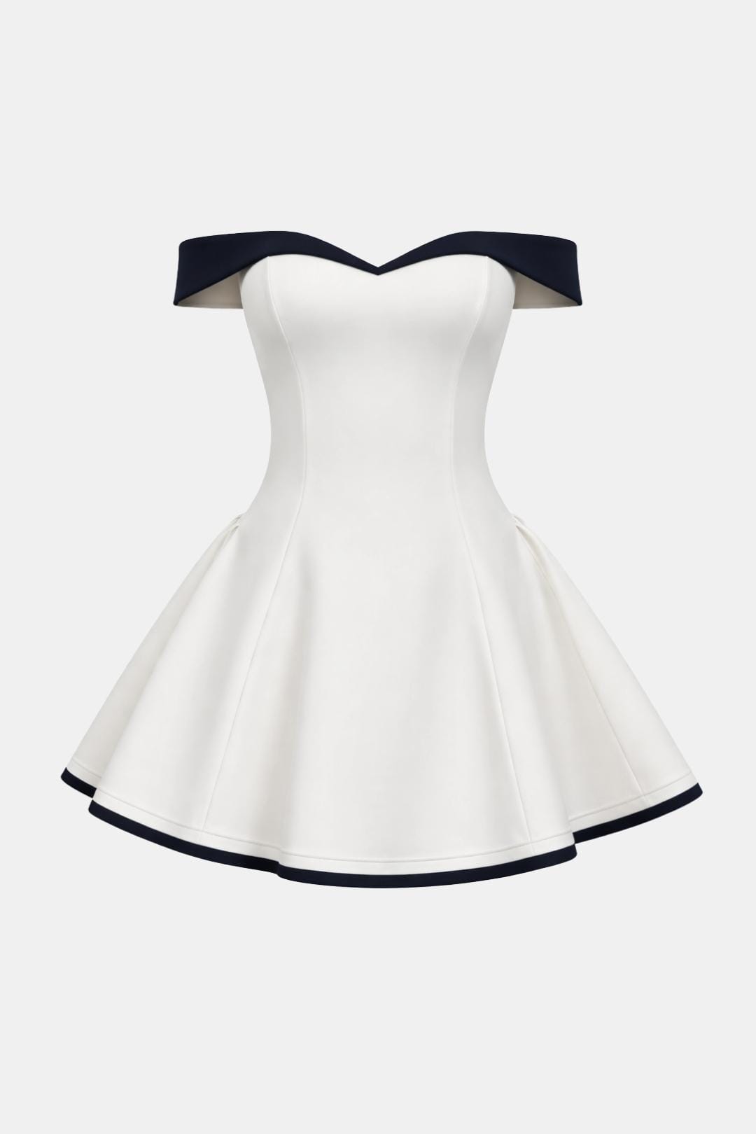 Women's Off Shoulder Sweetheart Corset A Line Dress Mini
