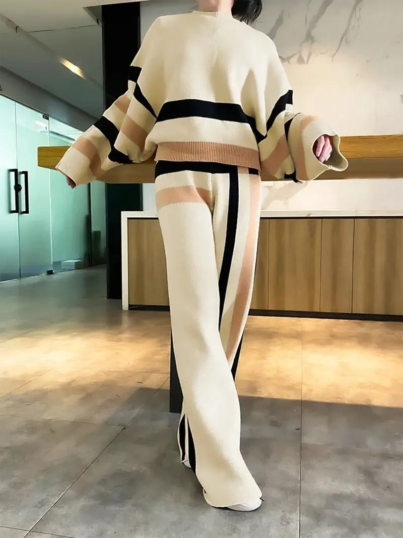 Women's Striped Two-Piece Set