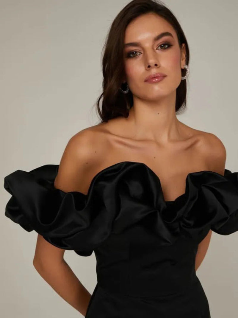 Women's Bardot Ruffle Mini Dress