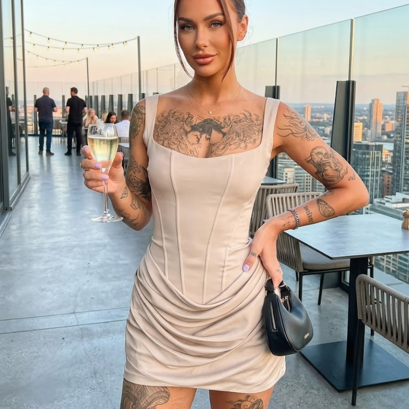 Women's Corset Bodycon Dress Mini