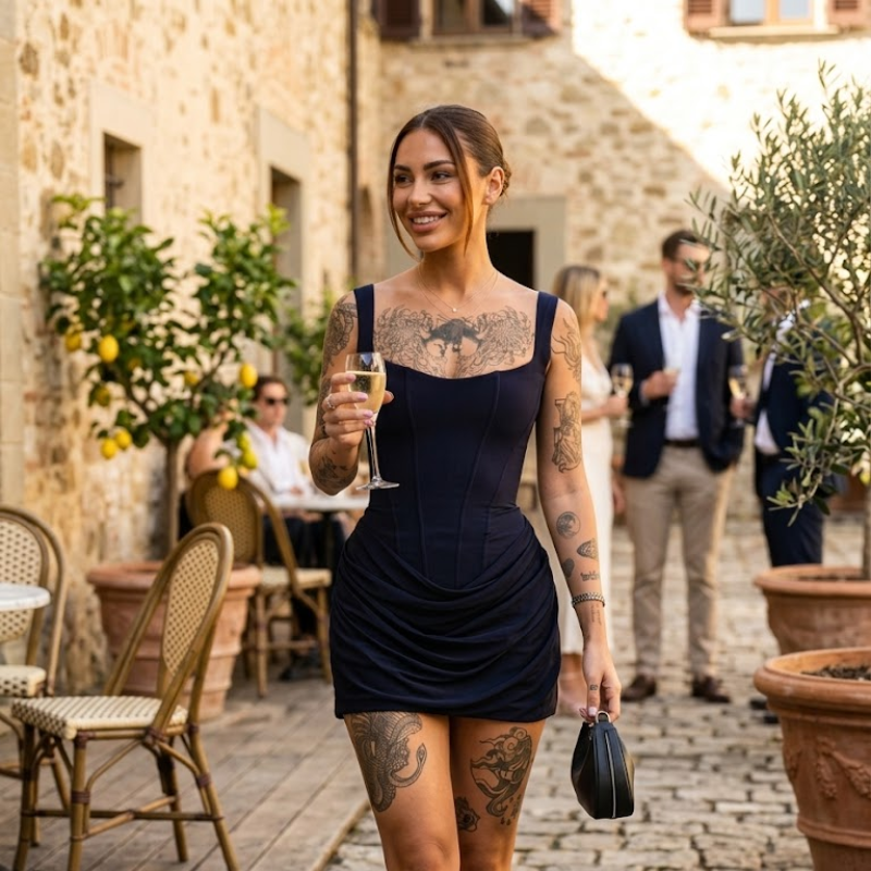 Women's Corset Bodycon Dress Mini