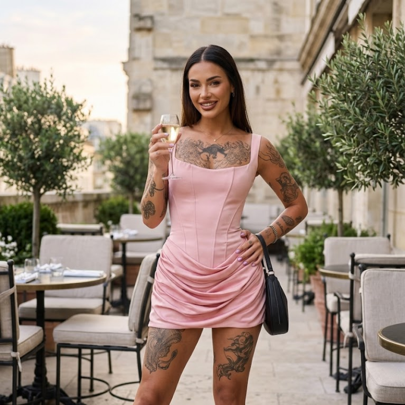 Women's Corset Bodycon Dress Mini