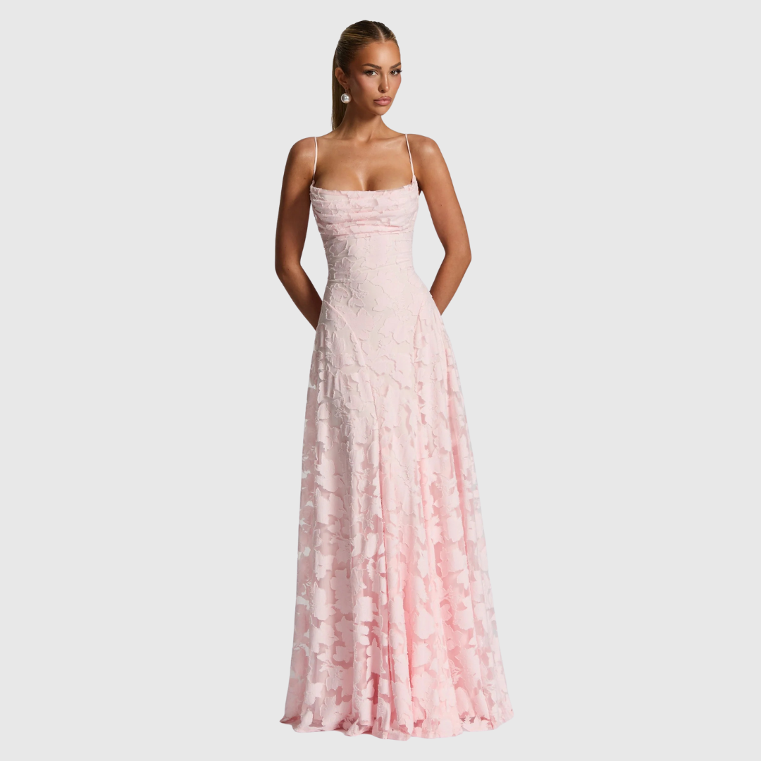 Women's Cowl Neck A Line Dress Maxi