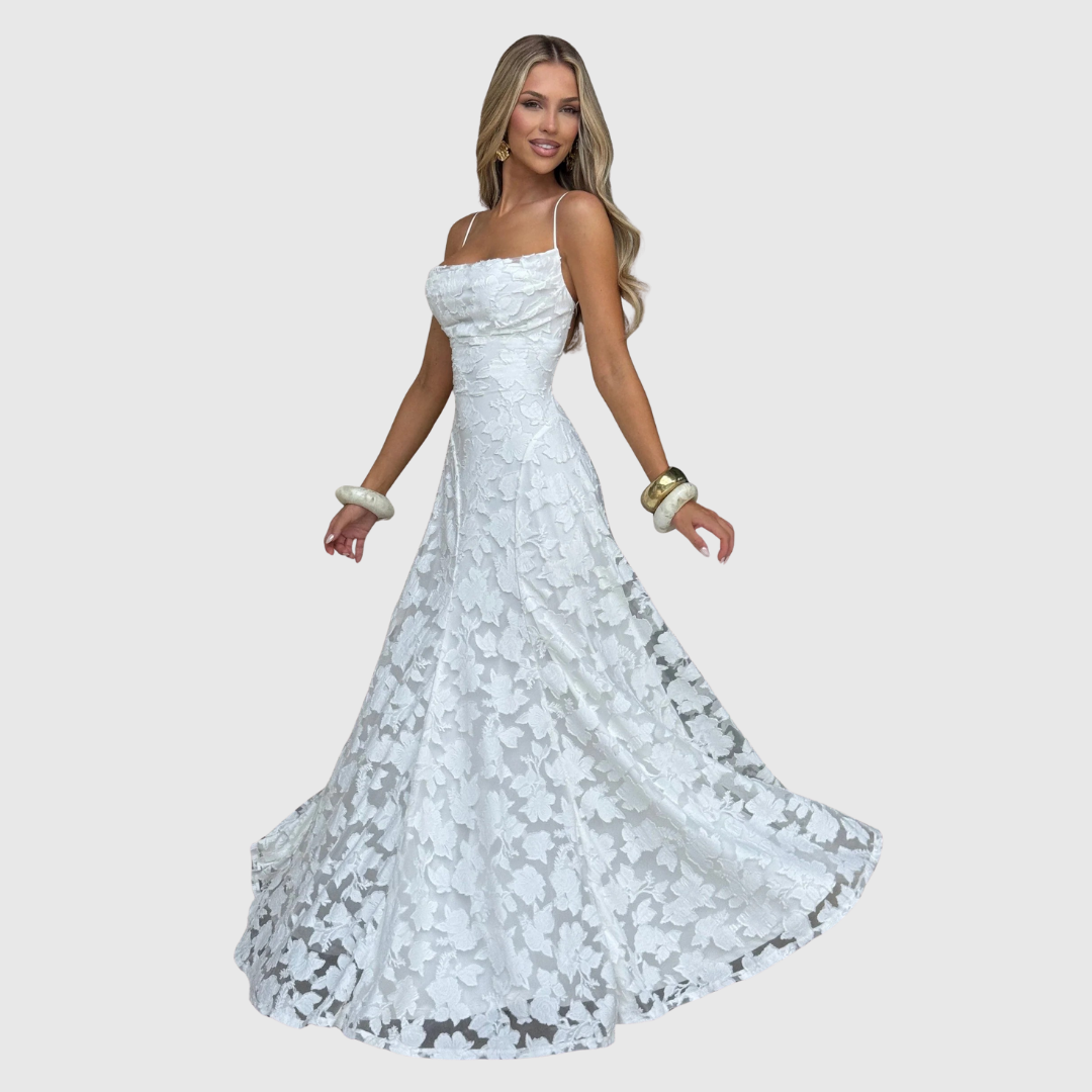 Women's Cowl Neck A Line Dress Maxi