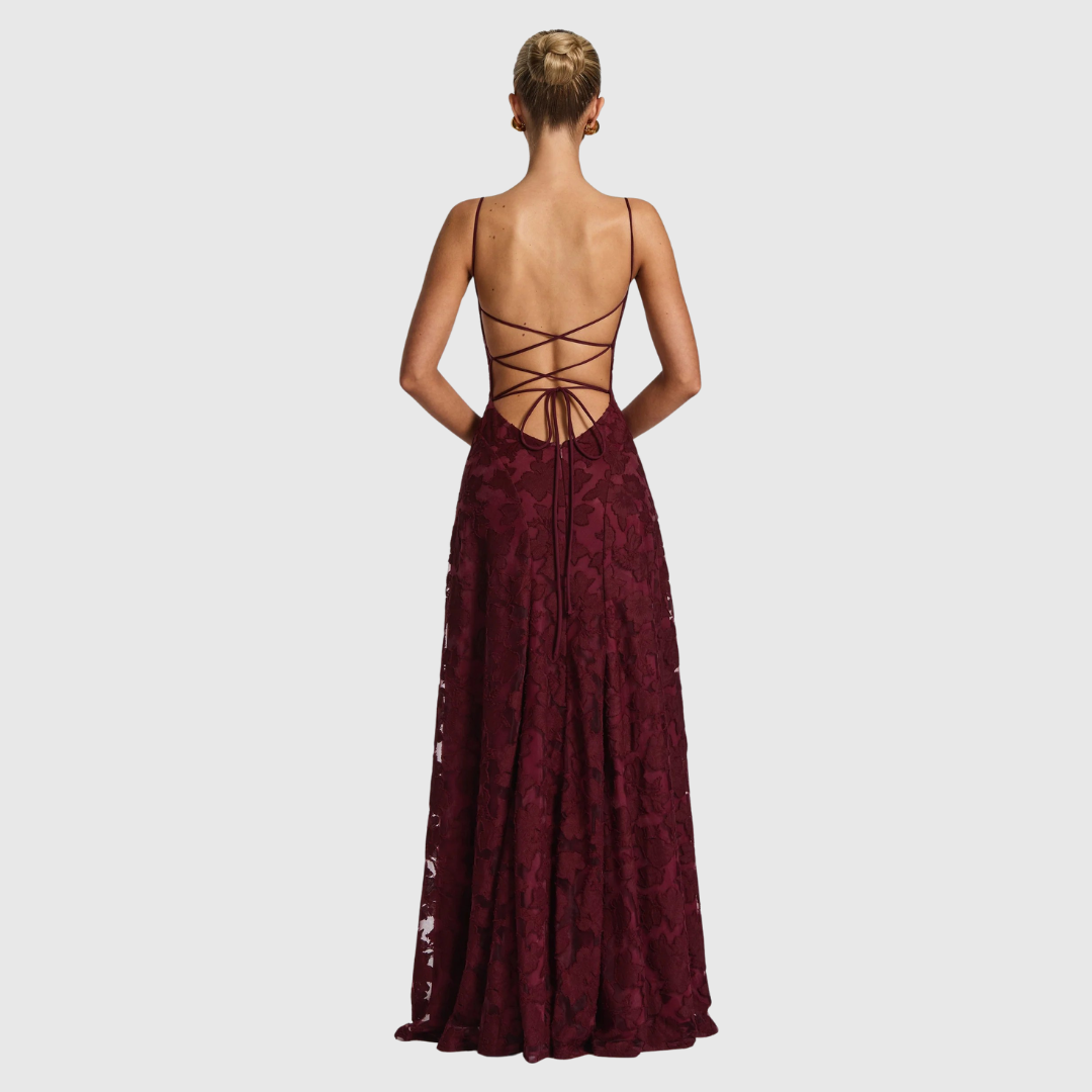 Women's Cowl Neck A Line Dress Maxi