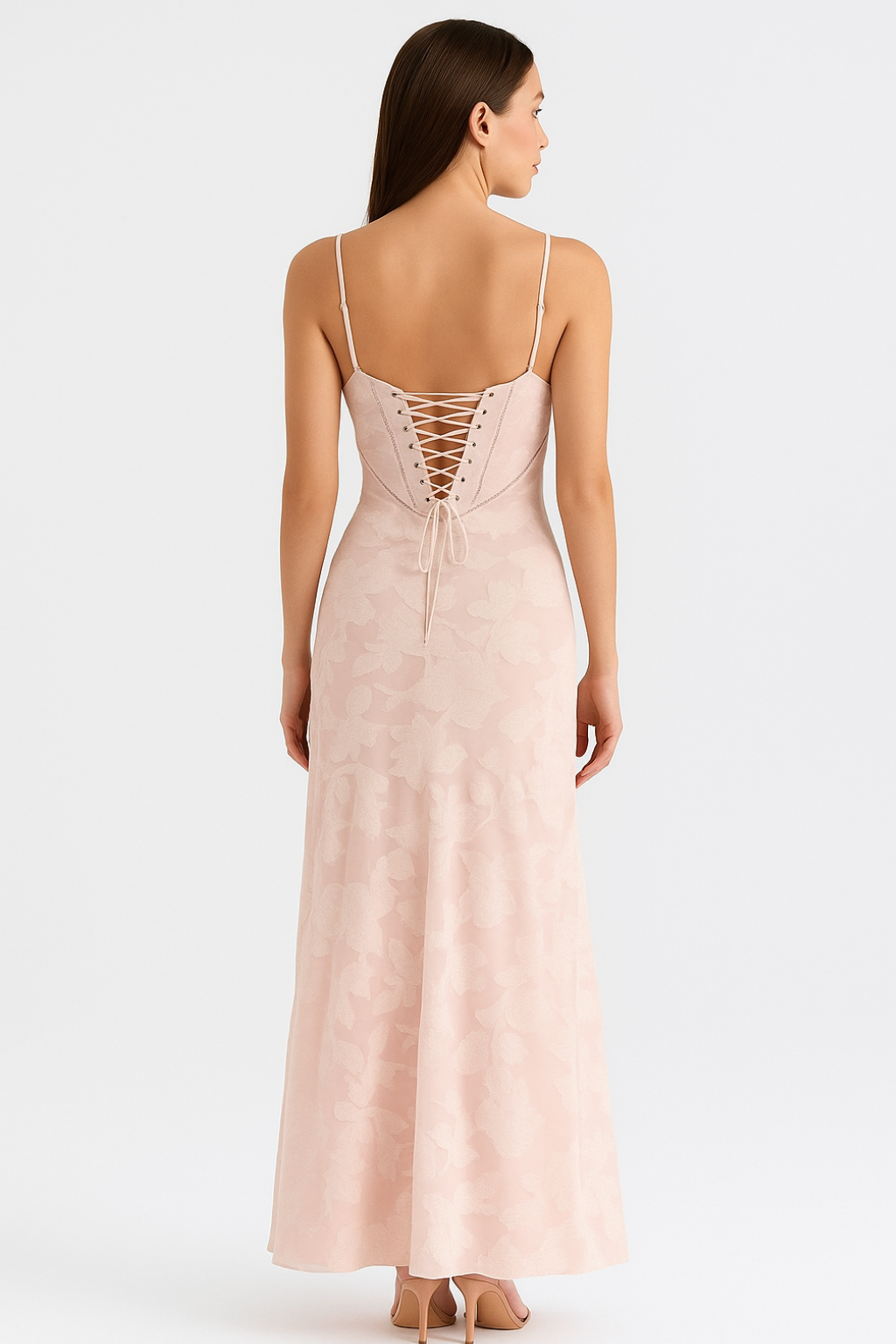 Women's Floral Maxi Dress with Strap