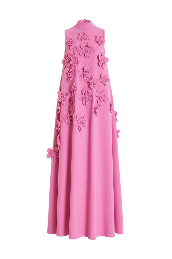 Women's Floral Embellished Sleeveless Dress Maxi
