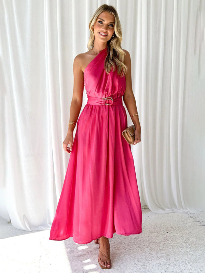 Women's Halter Neck Backless Dress Maxi