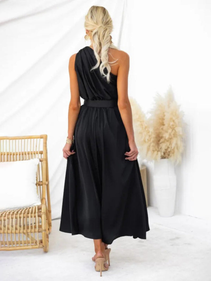 Women's Halter Neck Backless Dress Maxi