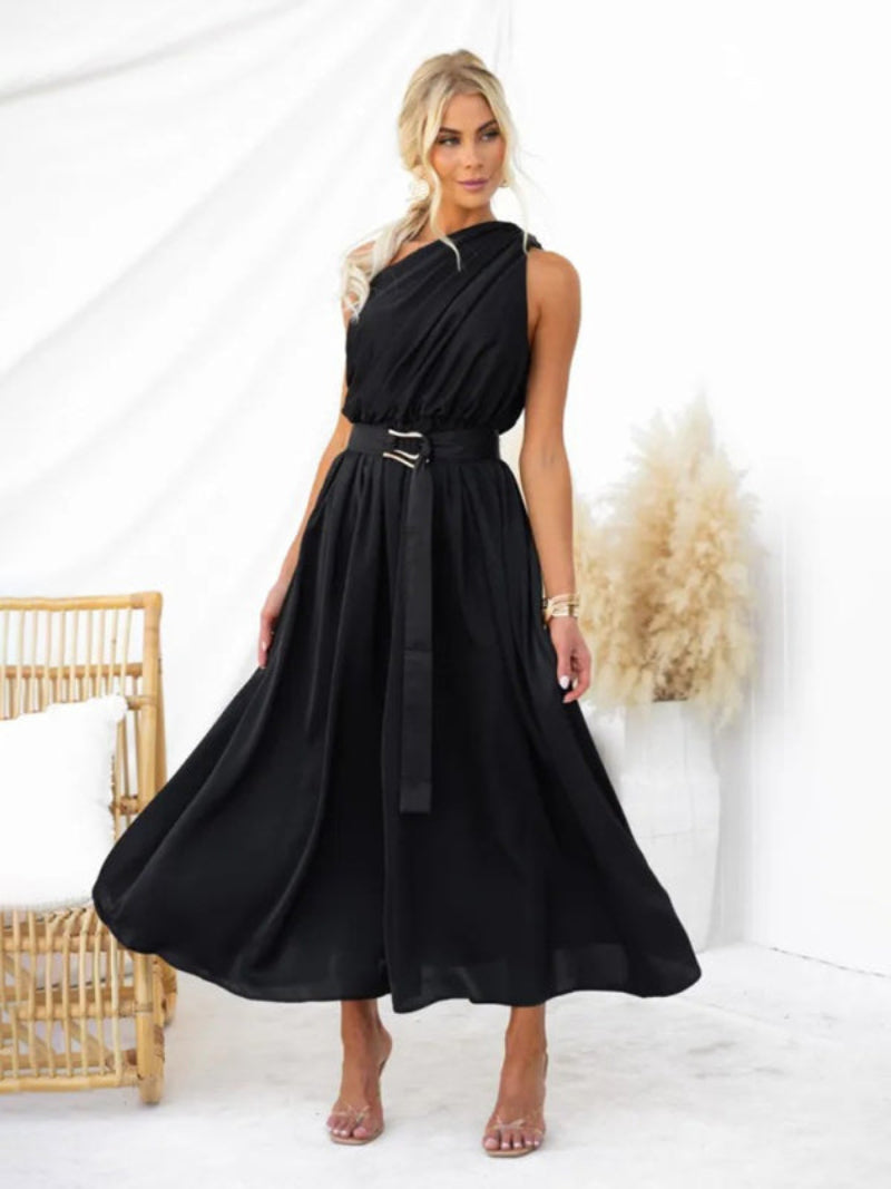 Women's Halter Neck Backless Dress Maxi