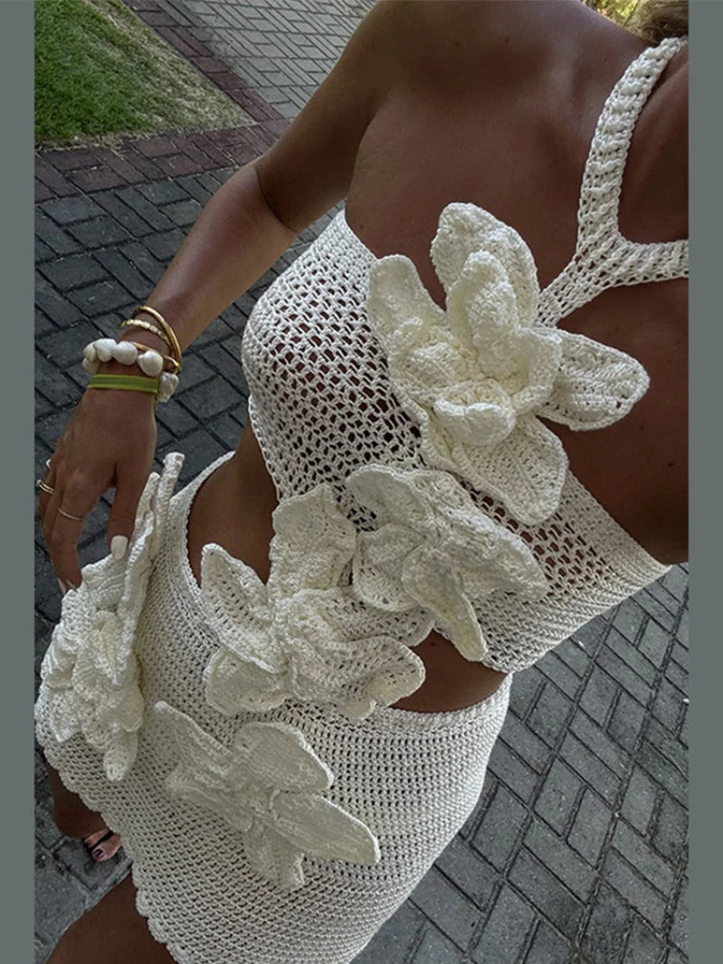 Women's Halter Neck Cut Out Dress Mini