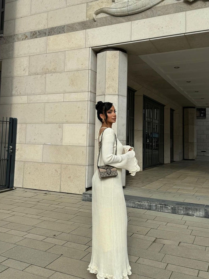 Women's Long Sleeve Dress Maxi