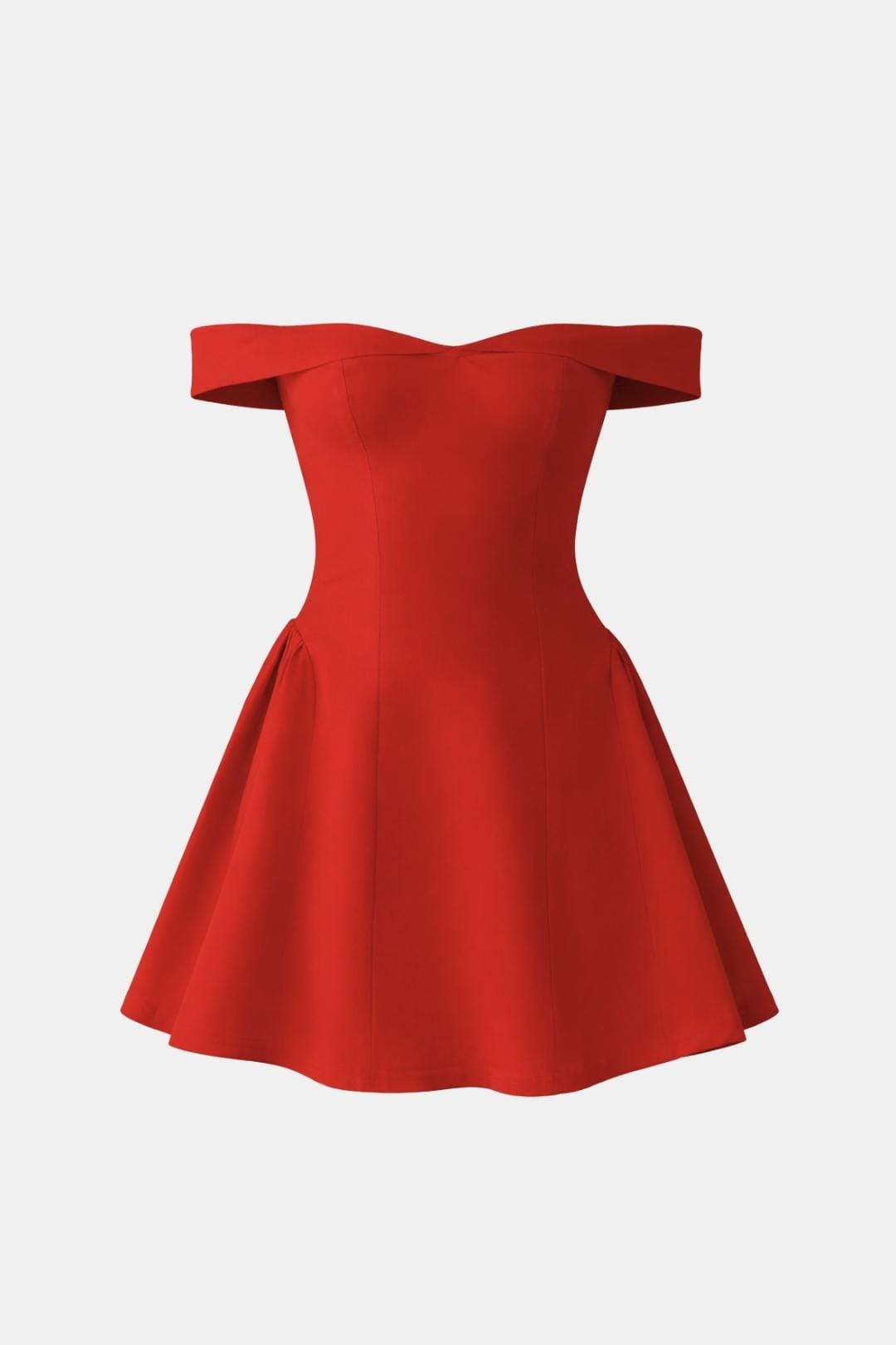 Women's Off Shoulder Sweetheart Corset A Line Dress Mini