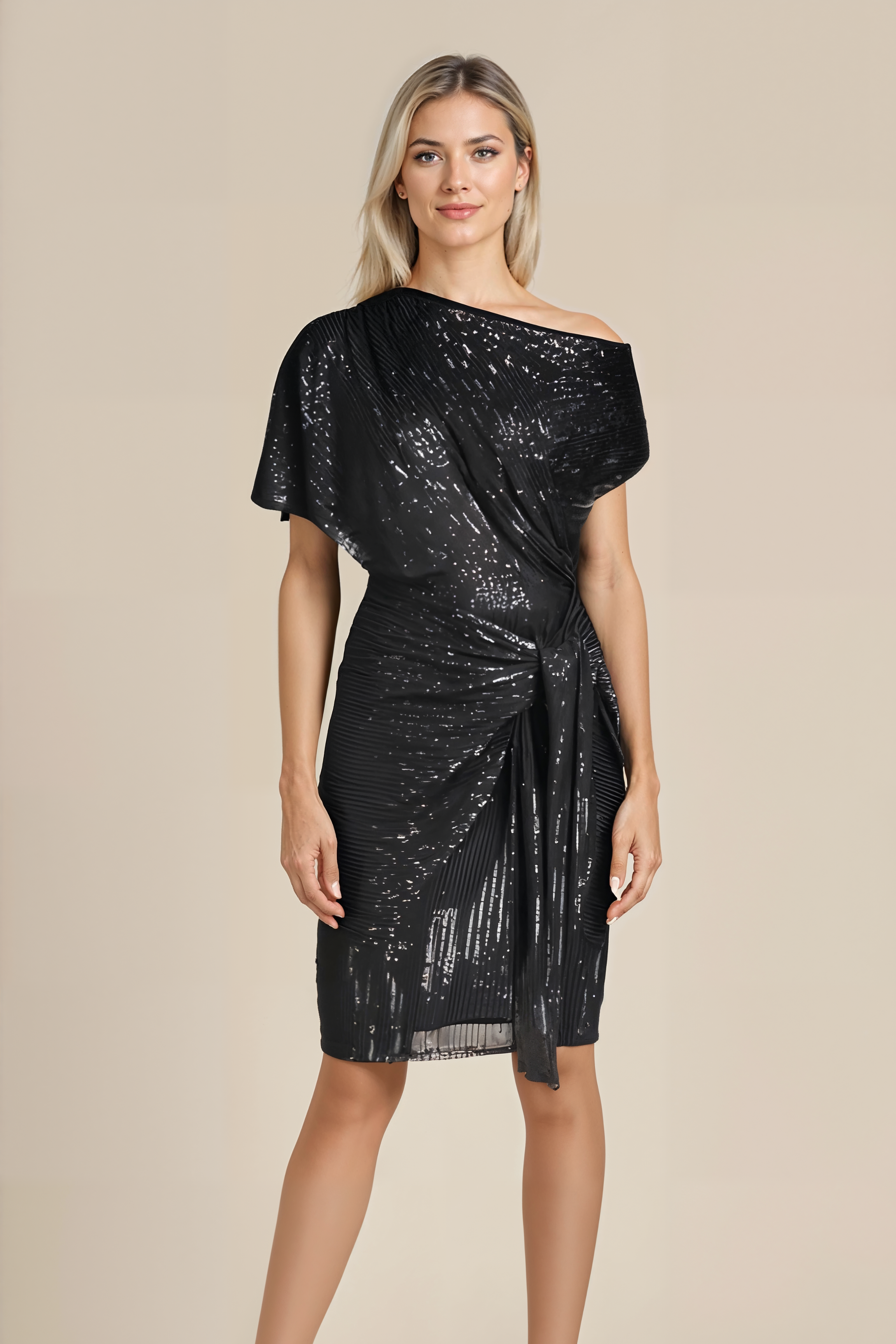 Women's One Shoulder Dress Midi