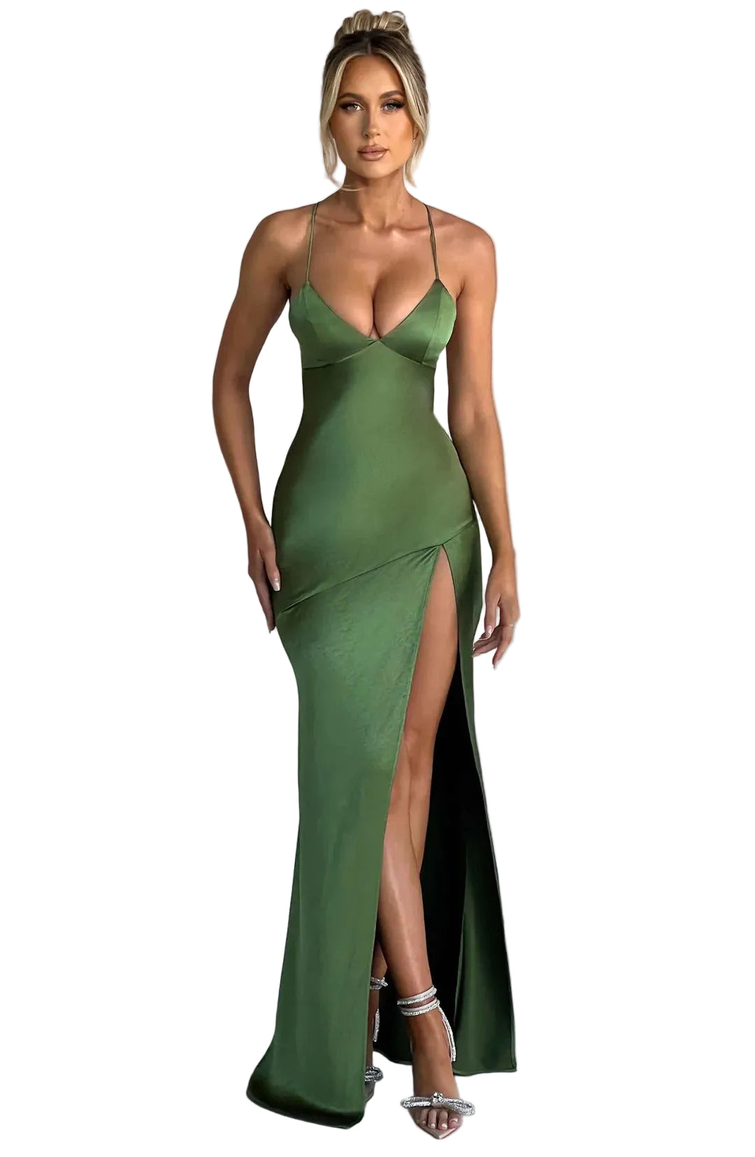 Women's Slip Bodycon Dress Maxi