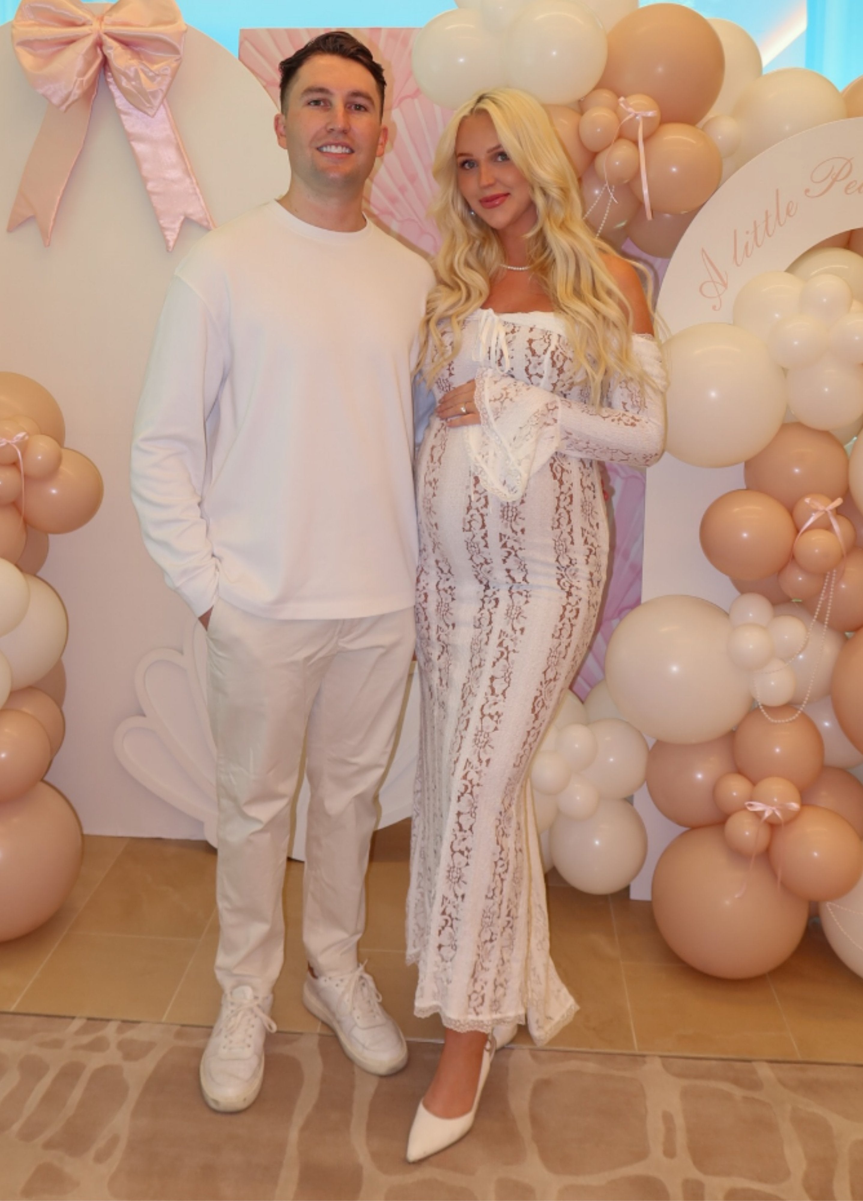 Women's White Off Shoulder Long Sleeve Dress Maxi